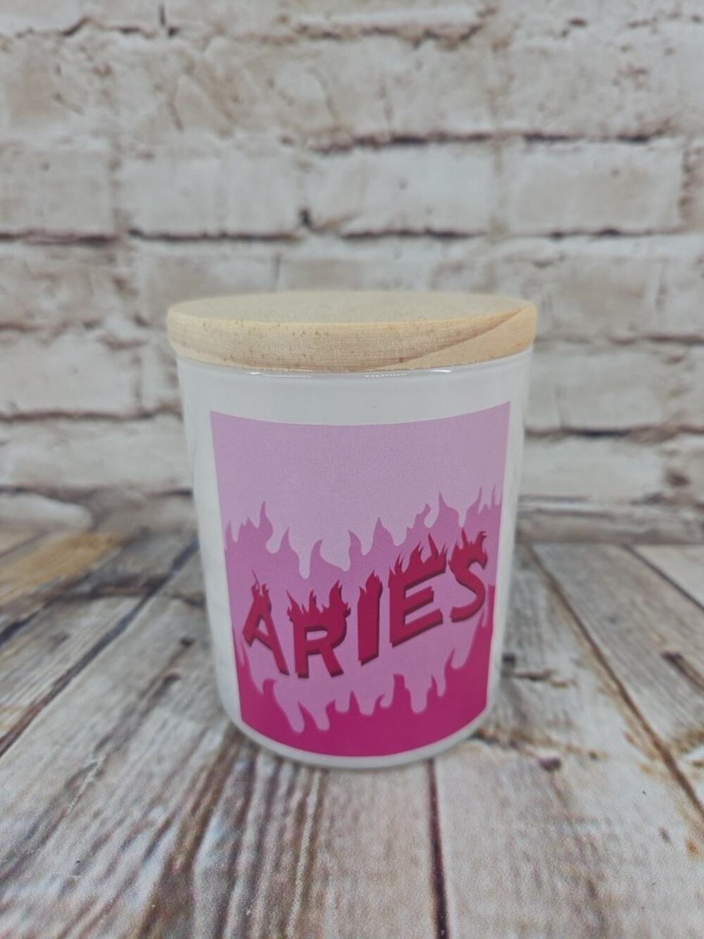 Aries Scented Zodiac Candle Fire Astrological Astrology Moon Musk Scent NEW